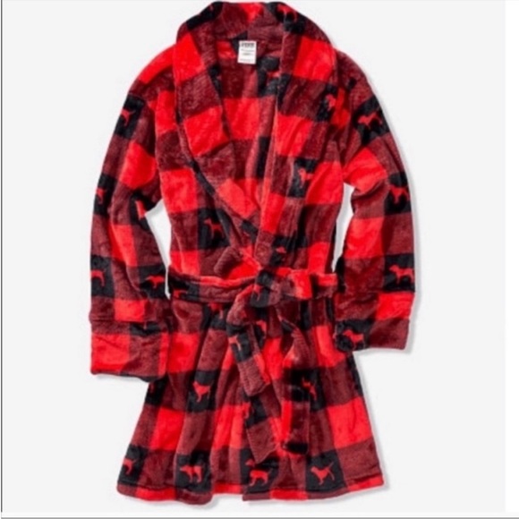 🤩Host pick!!🤩PINK Victoria’s Secret Sherpa Robe - Picture 3 of 3